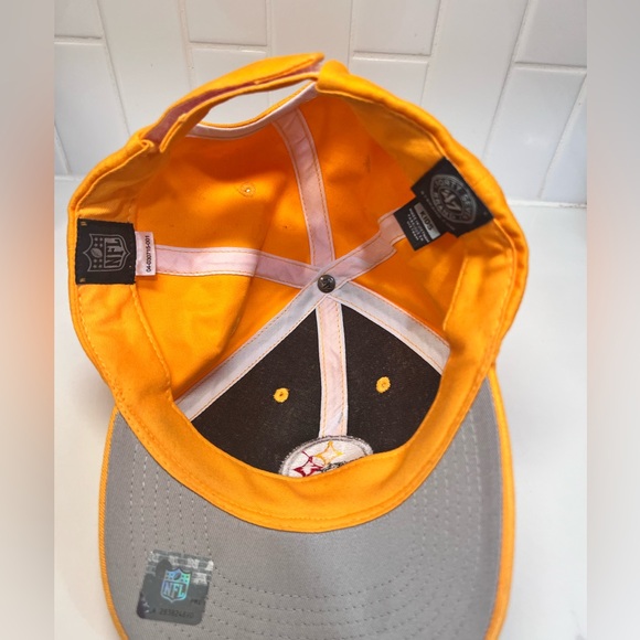 Pittsburgh Steelers Baseball Cap Hat Child NFL Football Yellow Gold - Picture 3 of 6